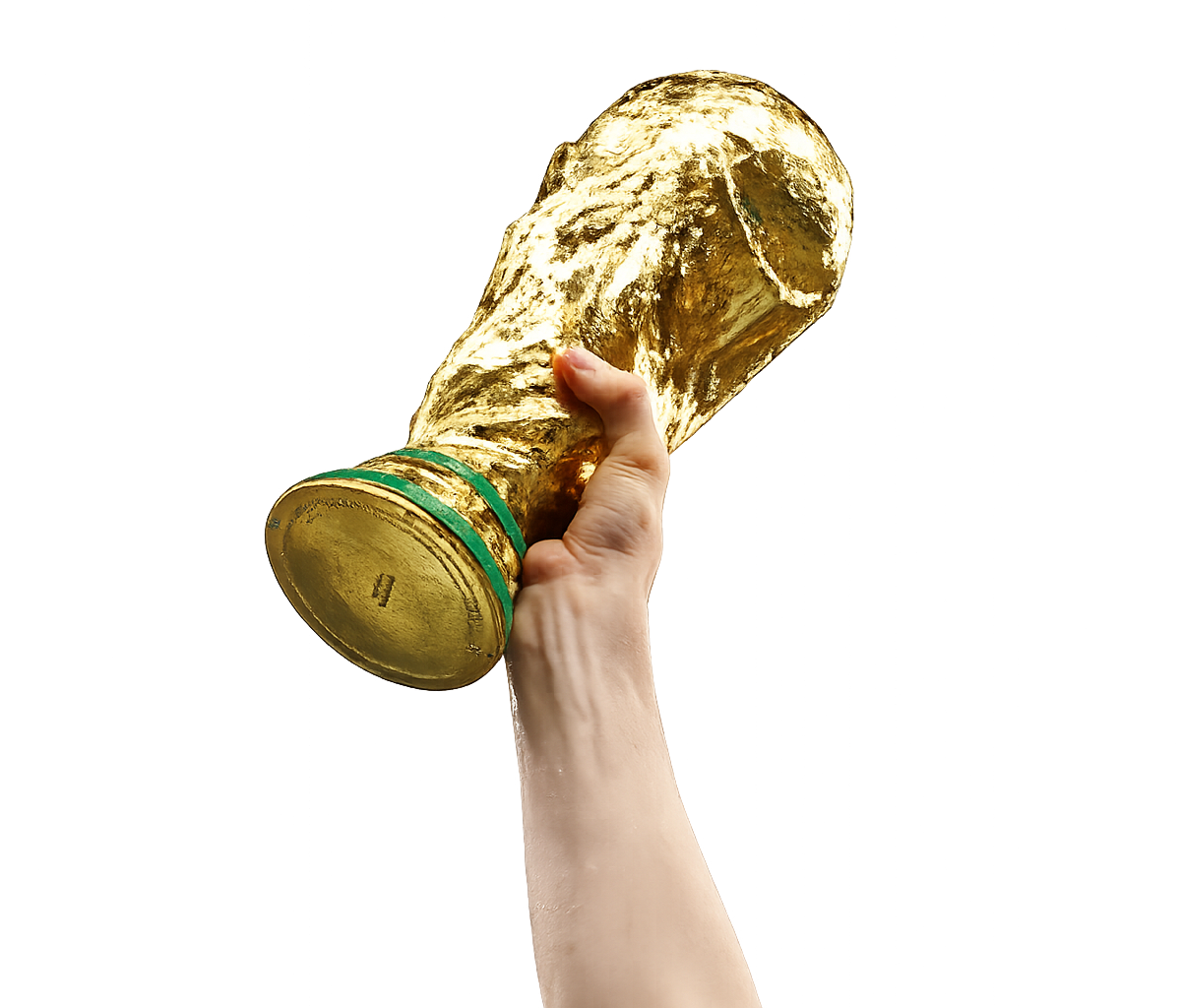 The World Cup trophy